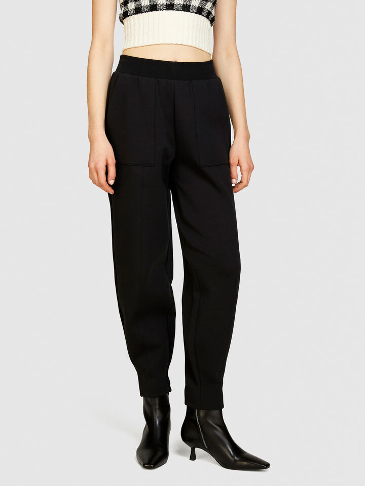 Technical joggers - women's joggers - Black | Sisley image number 4